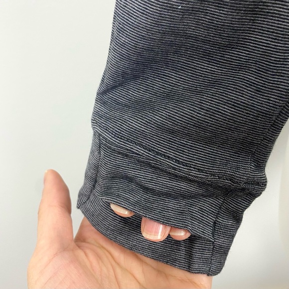 BOMBAS Dark Gray Long Sleeve Top Thumb Holes Merino Wool Blend Medium - Picture 4 of 12